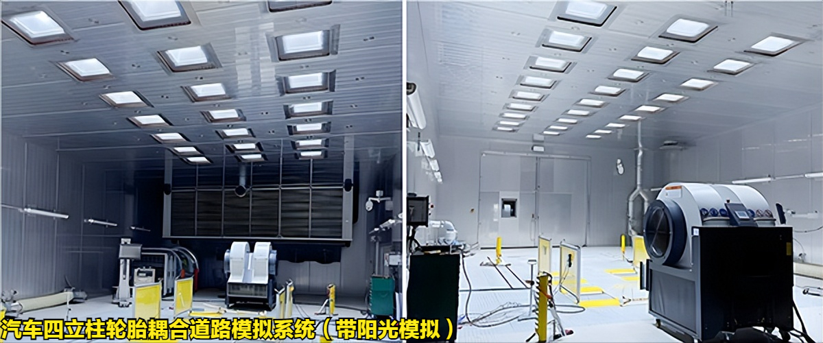 汽車(chē)四立柱輪胎耦合道路模擬系統(tǒng)（帶陽(yáng)光模擬）整體介紹(圖2)
